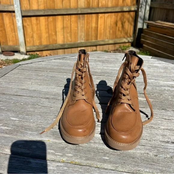 NATURALIZER Catherine Womens Faux Leather Block Heel Ankle‎ Boots size 8.5 - Picture 4 of 12